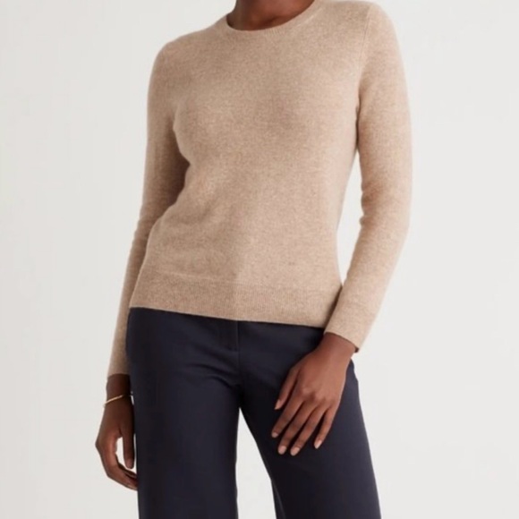 Quince Sweaters - Quince Mongolian Cashmere Crewneck Sweater Size XL, Oatmeal Quiet Luxury